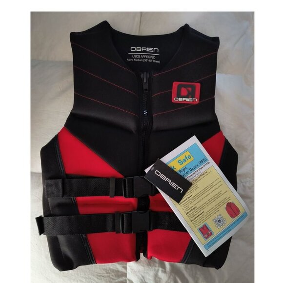 NEW - OBRIEN Water Sports Vest for Jet Ski's, Water Skiing - Men's Medium - Picture 3 of 5